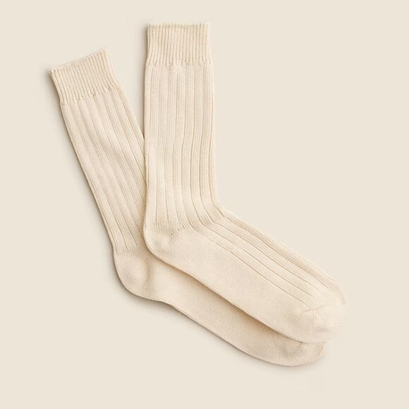 J. Crew Ribbed cotton-blend socks - Picture 1 of 4